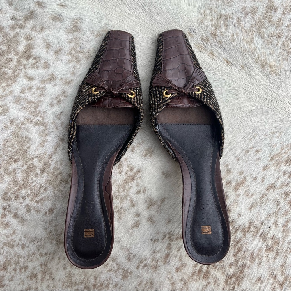 Carole Little Mule Kitten Keels with Bow Size 8